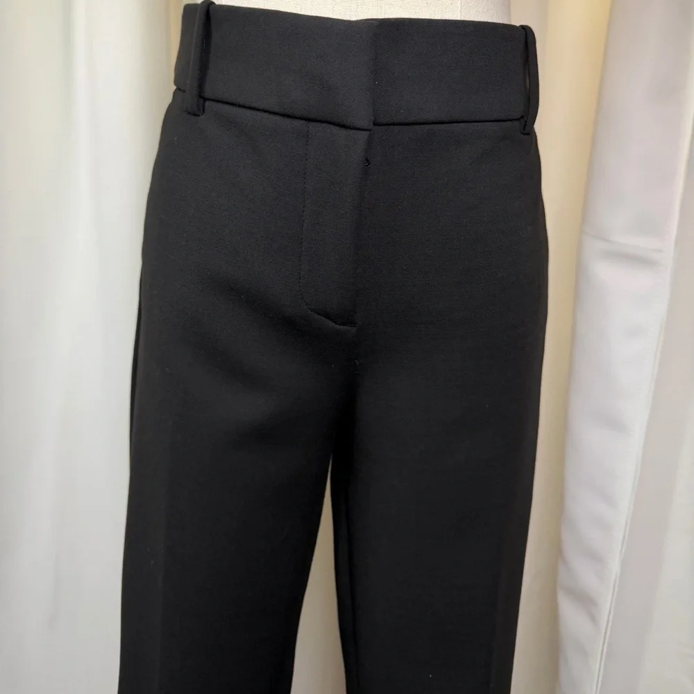 J. Crew ‘Cameron Slim Cropped Pant in Four-Season Stretch’ in Black Size 8